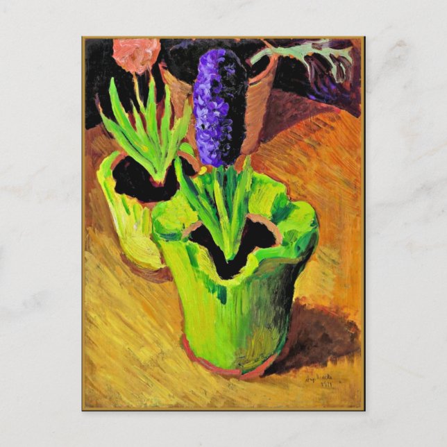 August Macke floral painting, Hyazinthen Postcard (Front)