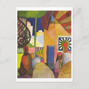August Macke - Im Basar - 1914 In the Bazaar Postcard