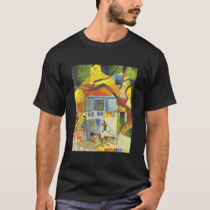 August Macke - Inner Court of Country House 1914 T-Shirt