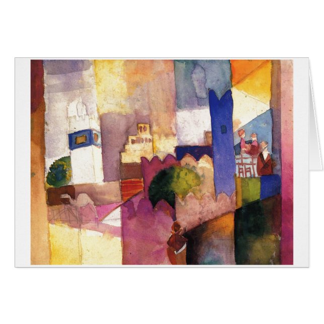 August Macke - Kairouan (III) 1914 Watercolor (Front Horizontal)