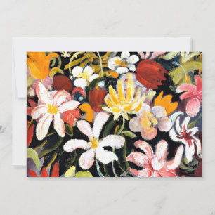 August Macke painting, Carpet of Flowers  Card