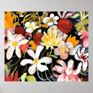 August Macke painting, Carpet of Flowers Poster