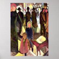 August Macke painting, Farewell