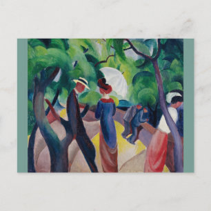 August Macke Promenade Postcard