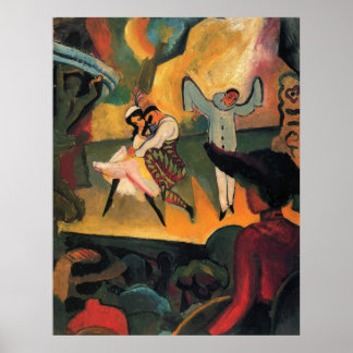 August Macke - Russisches Ballett 1912 Oil Ballet Poster