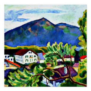 August Macke - Spring Landscape in Tegernsee Poster