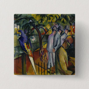 August Macke   Zoological Garden I 15 Cm Square Badge