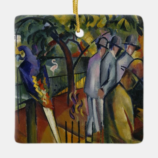 August Macke | Zoological Garden I Ceramic Ornament (Front)