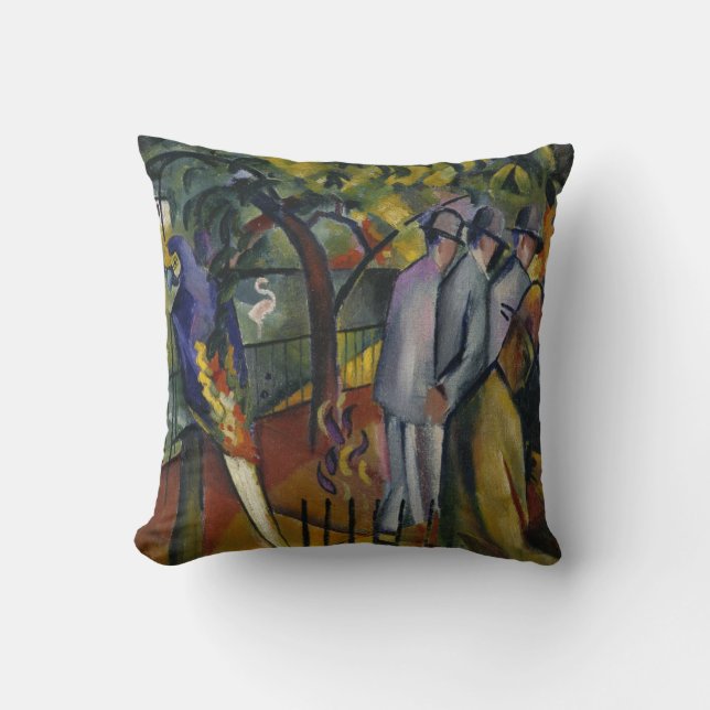 August Macke | Zoological Garden I Cushion (Front)