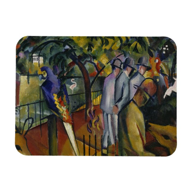 August Macke | Zoological Garden I Magnet (Horizontal)