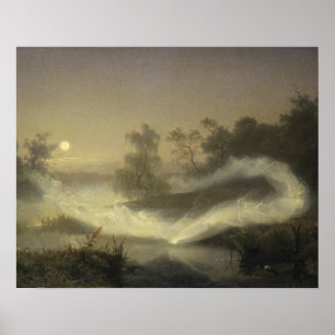 August Malmstrom - Dancing Fairies Poster