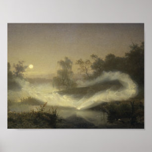 August Malmstrom - Dancing Fairies Poster