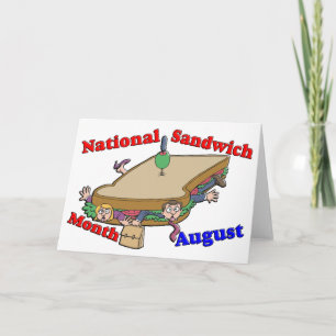 August- National Sandwich Month Holiday Card