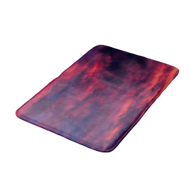august red bath mat (Angled)