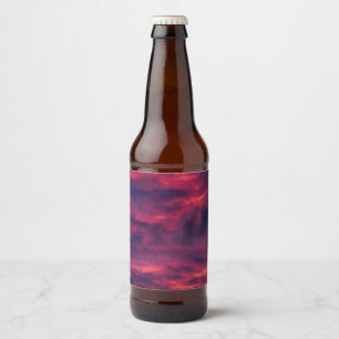 august red beer bottle label
