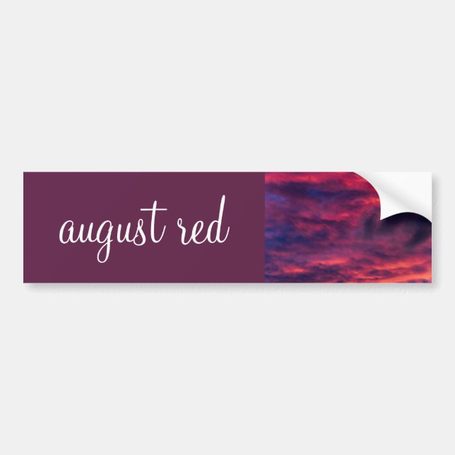 august red bumper sticker (Front)