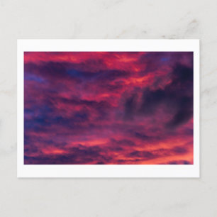 august red holiday postcard