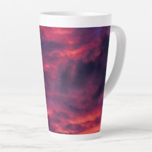 august red latte mug