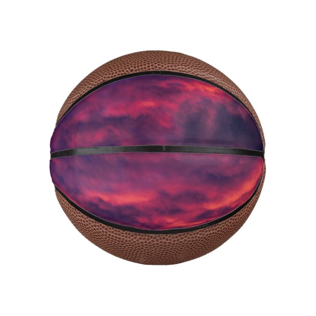 august red mini basketball (Front)