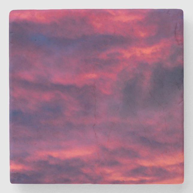 august red stone coaster (Front)