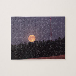 August Supermoon over Paradise Ridge Jigsaw Puzzle