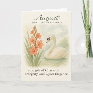 August Swan Scripture Christian Inspirational Holiday Card