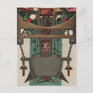 August - Virgo Postcard