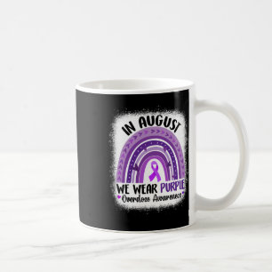 August We Wear Purple Overdose Awareness Rainbow 3 Coffee Mug