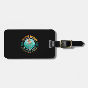 August Woman Soul Of Mermaid Leo Zodiac Birthday Luggage Tag
