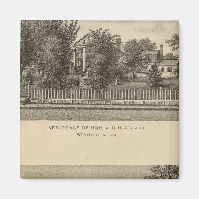 Augusta Church Stuart residence Magnet (Front)