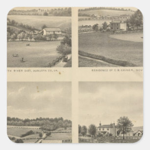 Augusta County residences Square Sticker