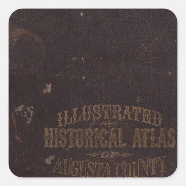 Augusta County, Virginia Square Sticker (Front)
