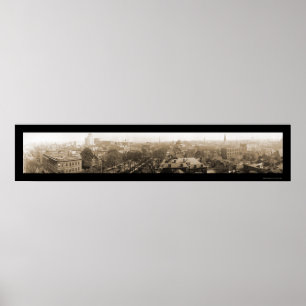 Augusta, GA Skyline Photo 1918 Poster