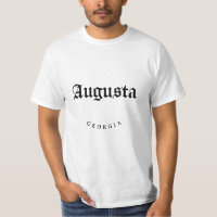 Augusta Georgia Black Font