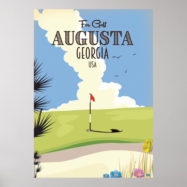 Augusta Georgia Golf Poster (Front)