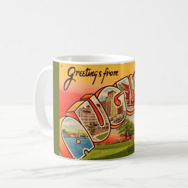 Augusta Georgia Retro Mug (Front Left)