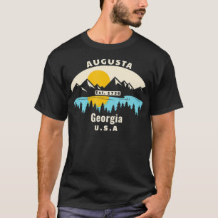 Augusta Georgia Souvenir Mountain Sunset River  T-Shirt