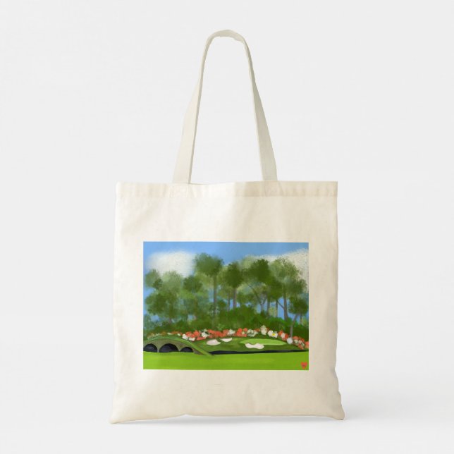 Augusta Golf 12th Hole Tote Bag (Back)