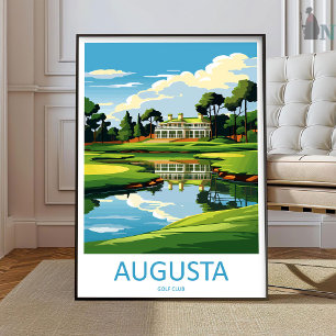 Augusta Golf Course Travel Print Wall Art Augusta 