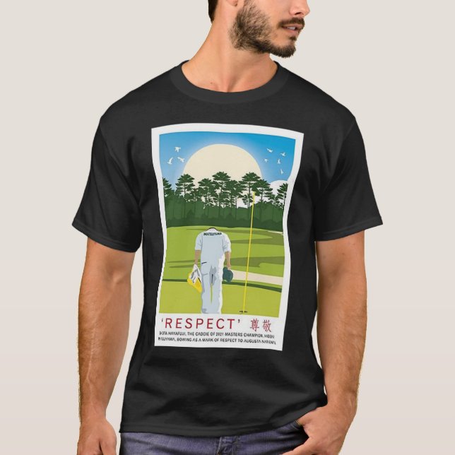 Augusta National US Masters Hideki Matsuyama Caddi T-Shirt (Front)