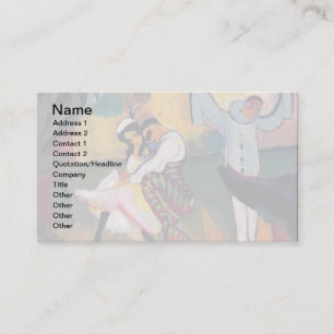 Auguste Macke - Russian Ballet Dancers on Stage Business Card