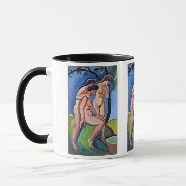 Auguste Macke Three Acts Mug (Left)