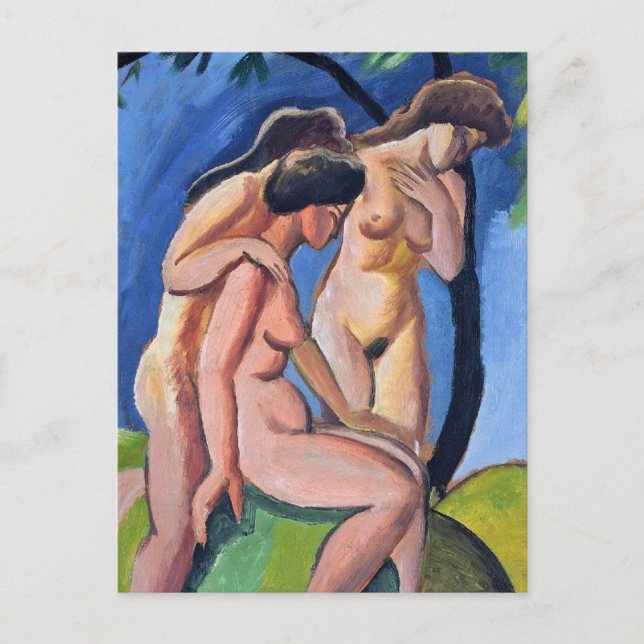 Auguste Macke Three Acts Postcard (Front)