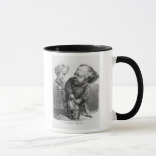 Auguste Preault (1809-79), caricature from 'Le Bou Mug