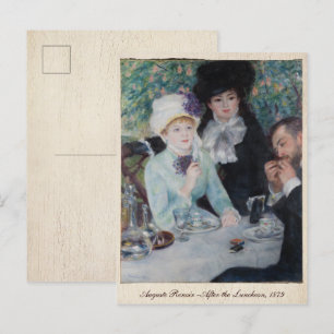 Auguste Renoir, After the Luncheon, 1879 Vintage Postcard