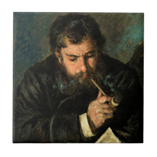 Auguste Renoir by Claude Monet Tile