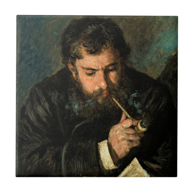 Auguste Renoir by Claude Monet Tile (Front)