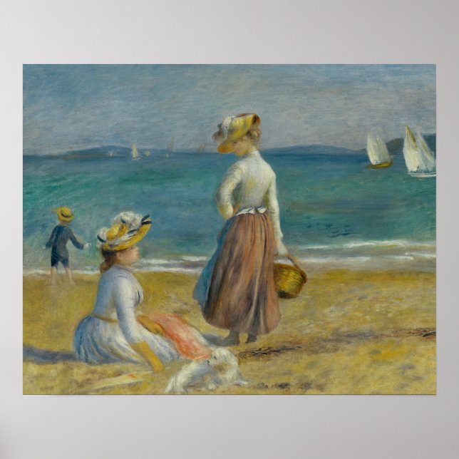Auguste Renoir - Figures on the Beach Poster (Front)