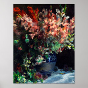Auguste Renoir - Gladioli In A Vase Poster