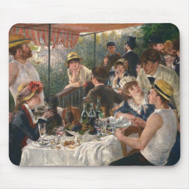 Auguste Renoir - Luncheon of the Boating Party Mouse Mat (Front)